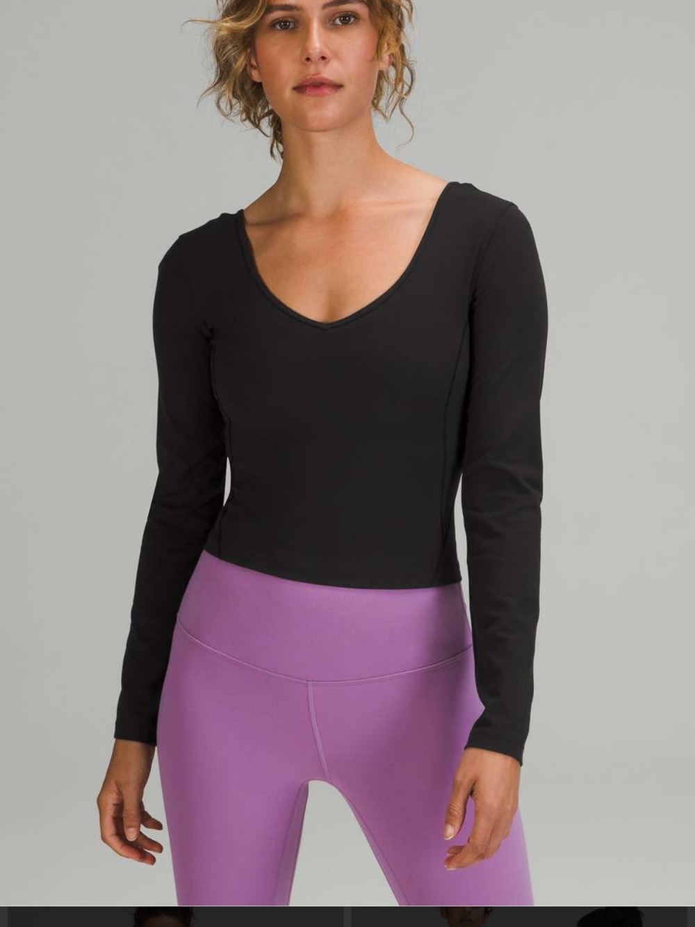 Lululemon Long Sleeve Cropped Align Top